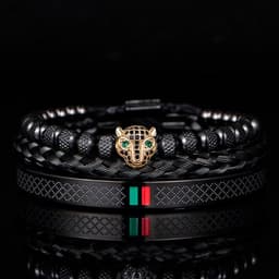 image-Morooki Stainless Steel Bracelet Set - Gold