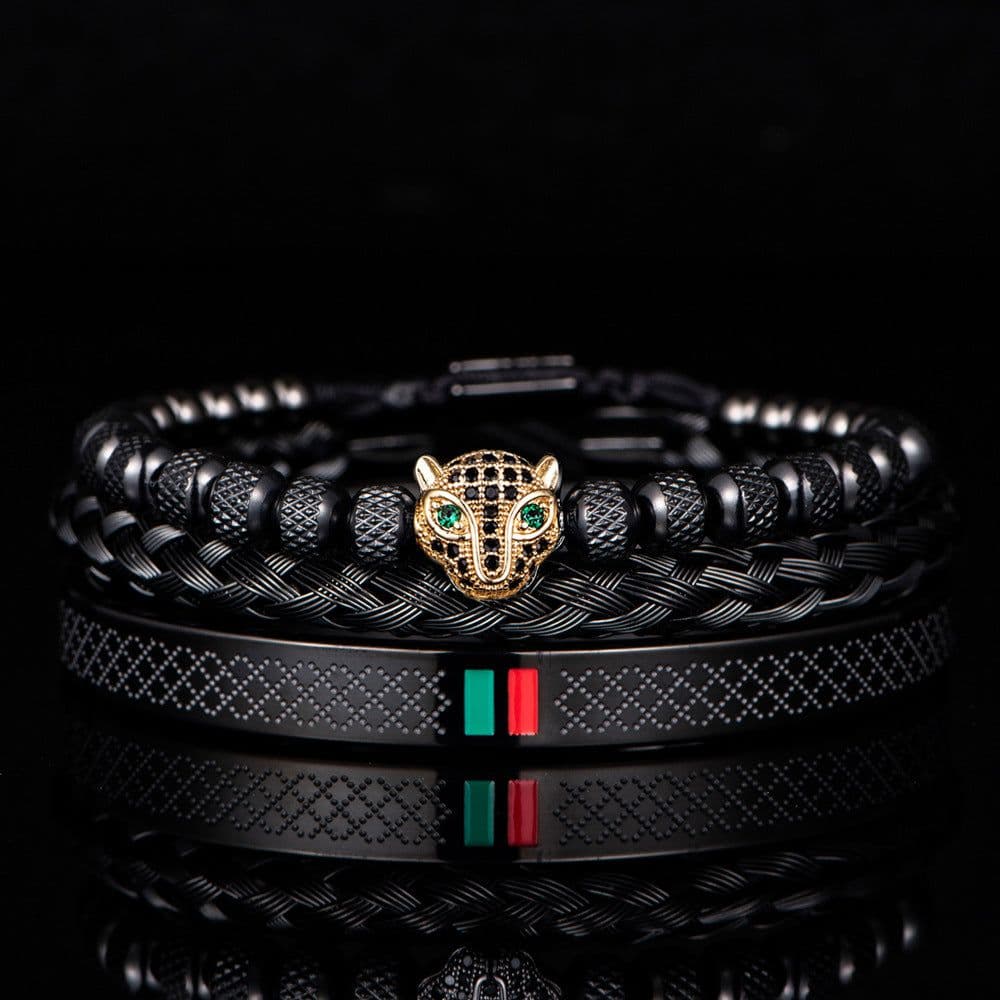 image-Morooki Stainless Steel Bracelet Set - Gold