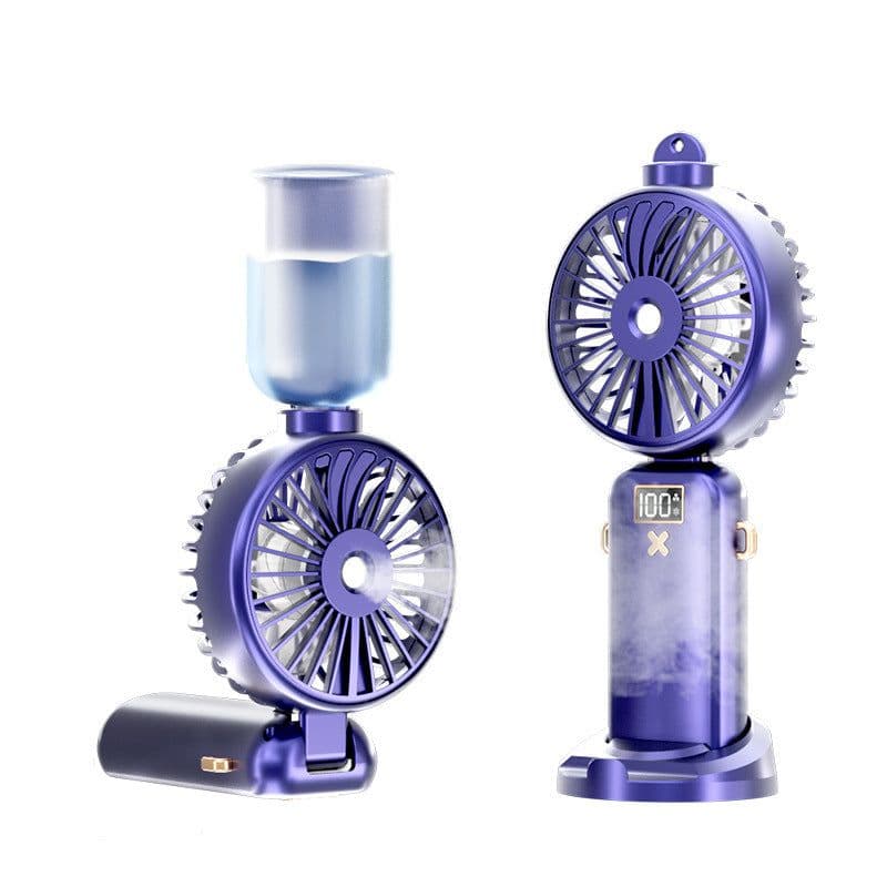 image-Handheld Spray Cooling Fan USB Charging - Black