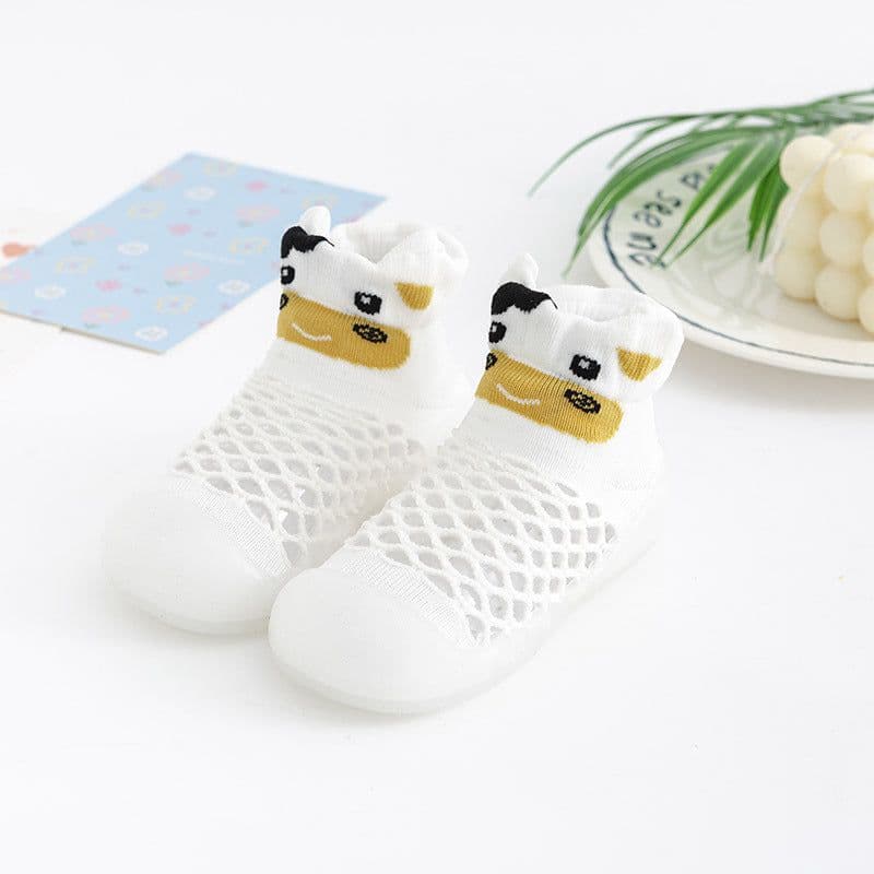 image-Summer Toddler Mesh Animal Socks - Light Blue Elephant 26/27