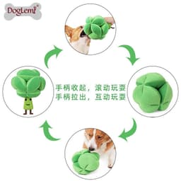 image-DogLemi Broccoli Sniffing Toy - Green Pet Puzzle