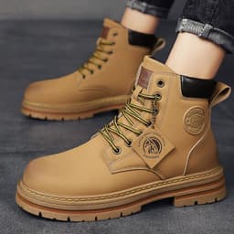 image-Rhubarb Boots - Yellow Men's Martin Boots