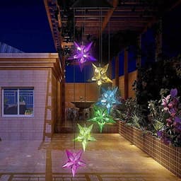 image-Solar Star Wind Chime Light - LED IP65