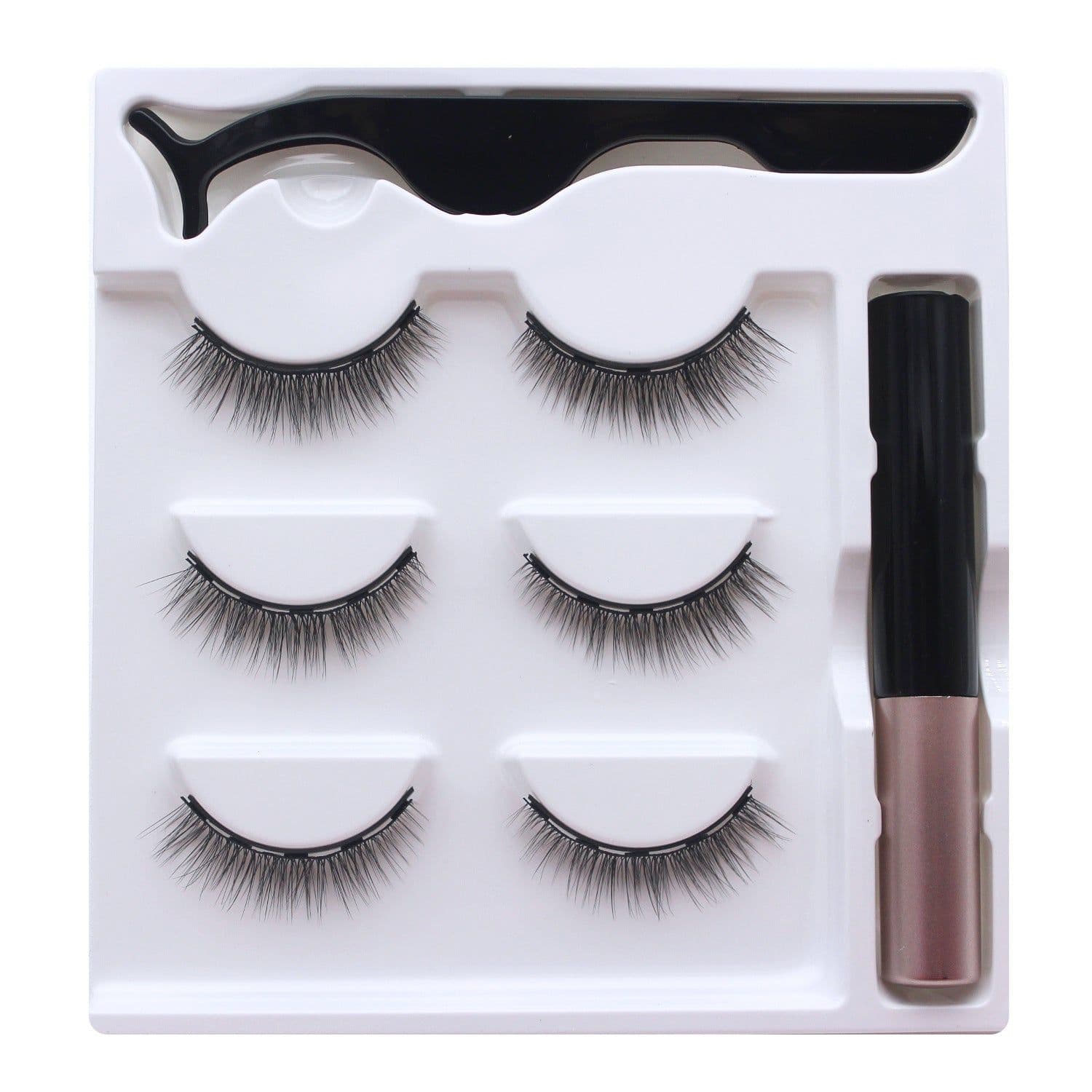image-Magnetic False Eyelashes 5 Pairs 8-15mm Thick