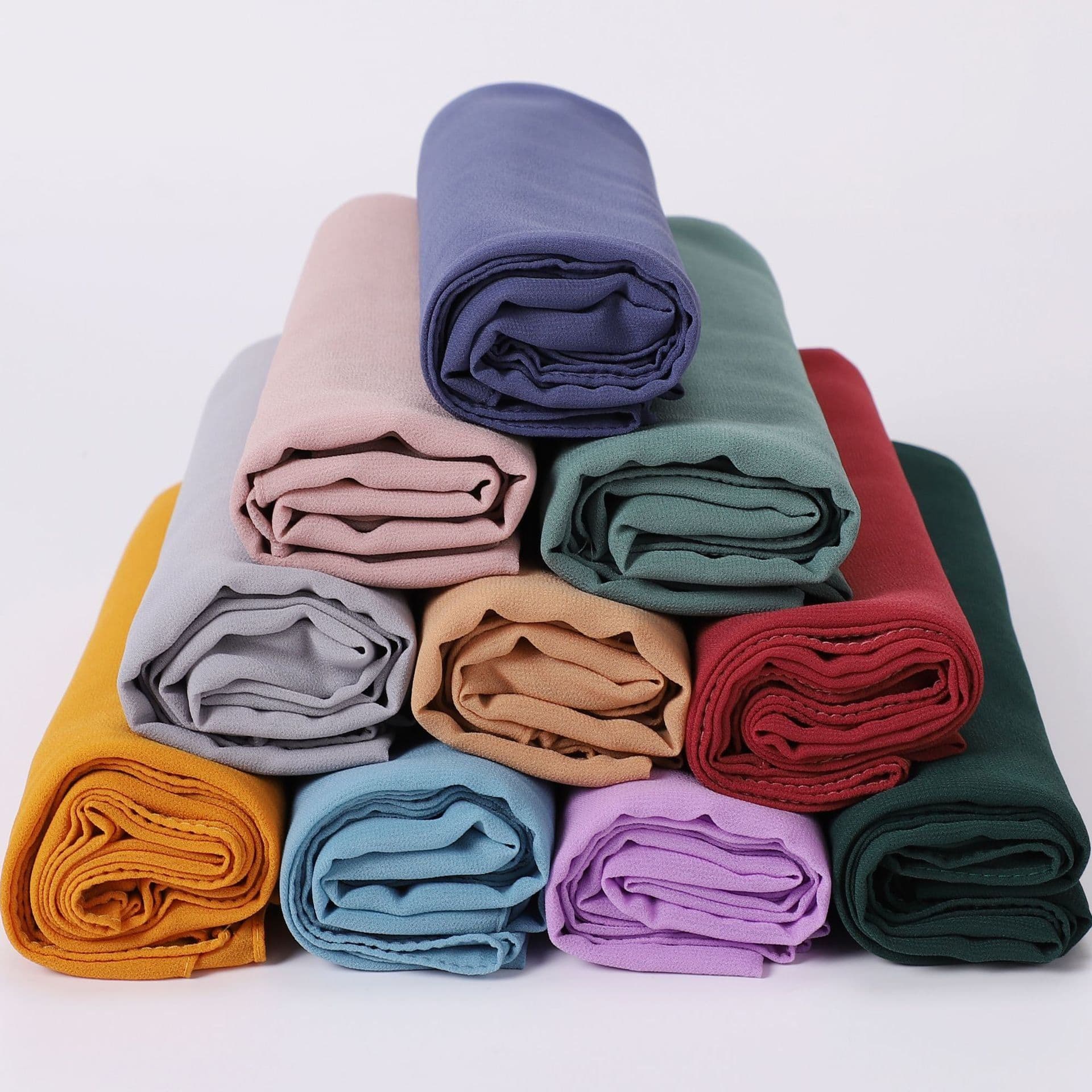 image-Weicai Chiffon Hijab Scarf - Gray Coffee 175x70cm