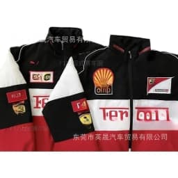 image-Retro F1 Racing Jacket - XXL, Cotton, Hip-Hop Style, Split Type