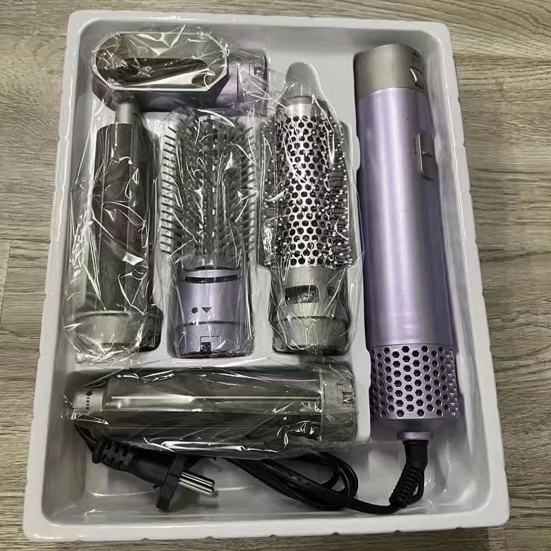 image-Hair Straightener Brush 5 in 1 Hair Dryer