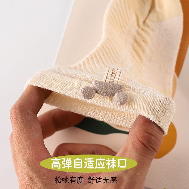 image-Newborn socks baby summer thin section baby boneless super cute cute middle tube socks 0-6 months wholesale baby