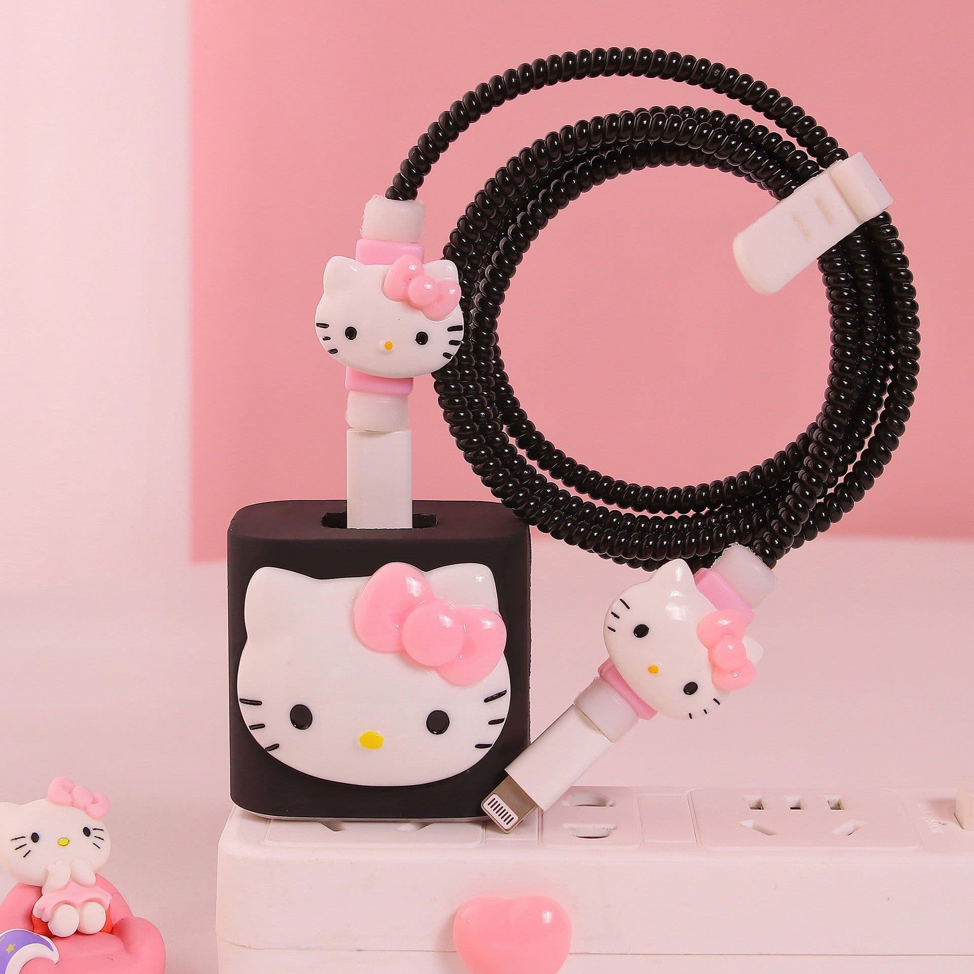 image-Girl's heart is suitable for Apple data cable protective cover ~ 20w mobile phone 11 charger head iphone13 shell ipad12