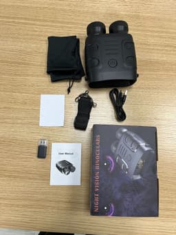 image-Kuhangxin R18 All-Black Night Vision Binoculars - 5X Zoom, 25MM Lens
