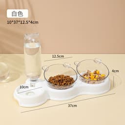 image-Automatic Pet Dog Cat Water Feeder, Anti-Moisture, 3 Bowls