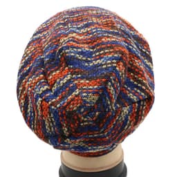 image-Knitted Beanie Hat - Colorful Grid Windproof Unisex