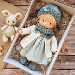 image-Waldorf Doll Vinyl Mini Christmas Thumbling