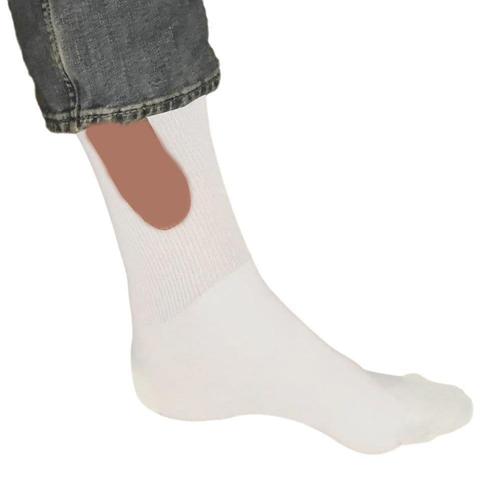 image-Socks - Black Red Stripes Cotton Mid-Tube