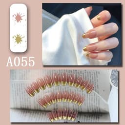 image-Internet celebrity new fake nails wearable nails finished nail patches nail art patches removable nail patches nail art accessories