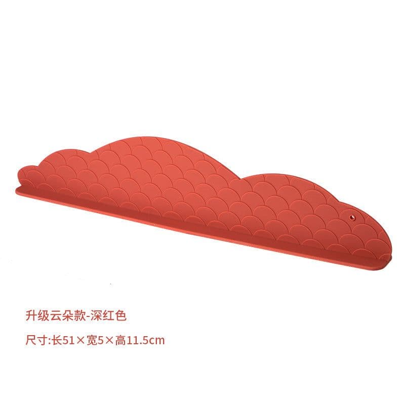 image-Kitchen Sink Splash Guard Silicone Suction Cup Baffle
