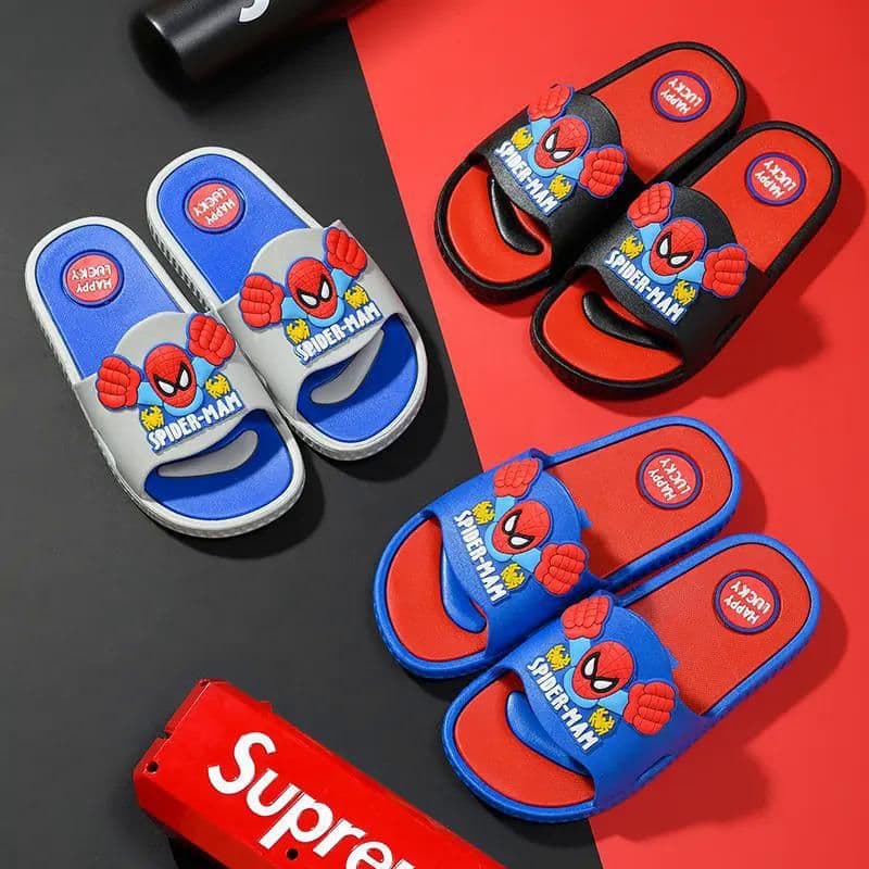 image-Kids Cartoon Slippers - Gray Spider-Man, Size 38-39, Summer 2023
