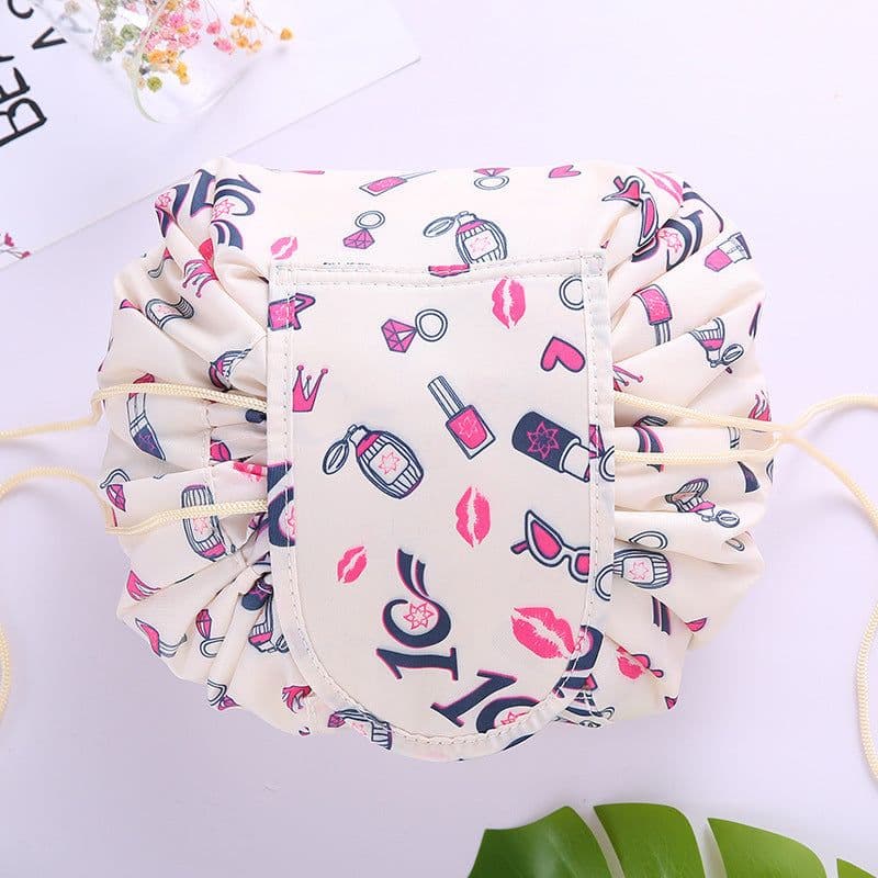 image-Rishang Cosmetic Bag - Navy Blue Flamingo Oxford
