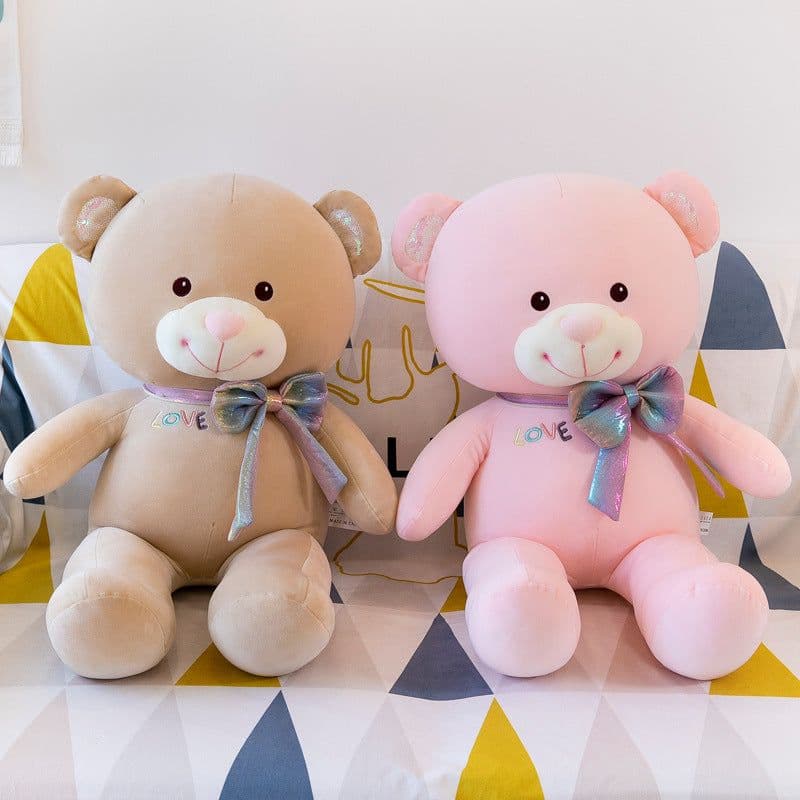 image-Creative Pink Big Bear Plush Toy Doll - Valentine's Gift