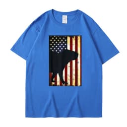 image-Men's Cartoon T-Shirt Dark Gray Cotton Short Sleeve