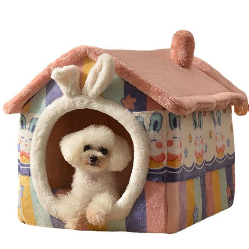 image-Dog kennel, winter warm dog house, universal for all seasons, small dog Teddy, removable and washable cat kennel, dog house, pet dog supplies