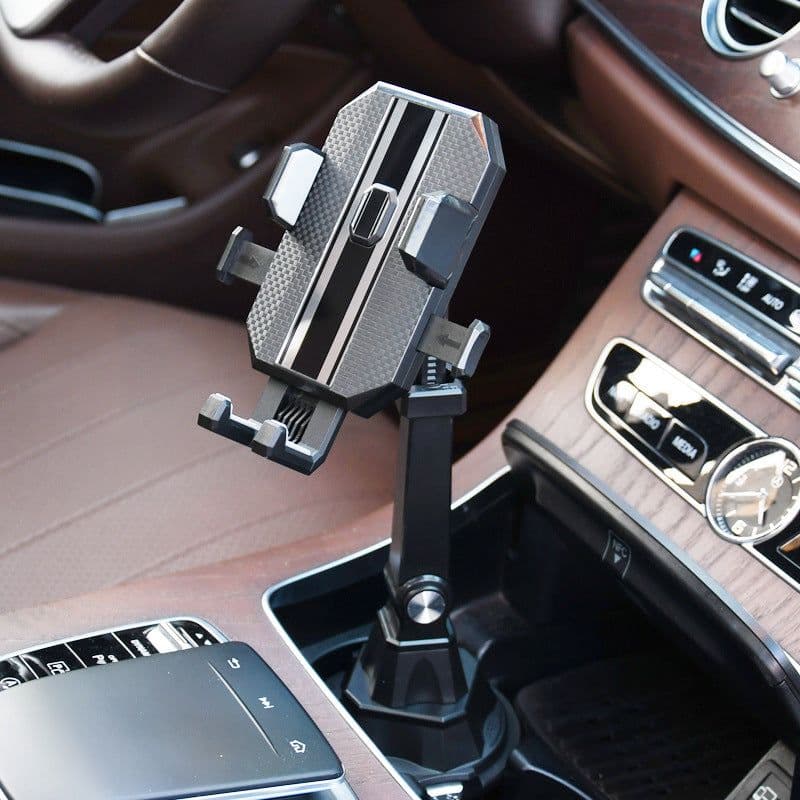 image-Foreign trade explosive car mobile phone bracket water cup seat center console rear seat universal adjustable car navigation bracket