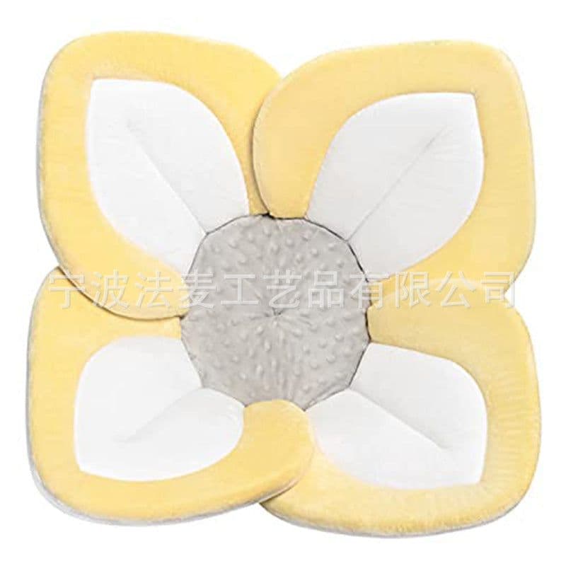 image-Amazon Cross-border Baby Shower Bath Mat Newborn Flower Bath Mat Sun Flower Sink Face Wash Cushion Compression
