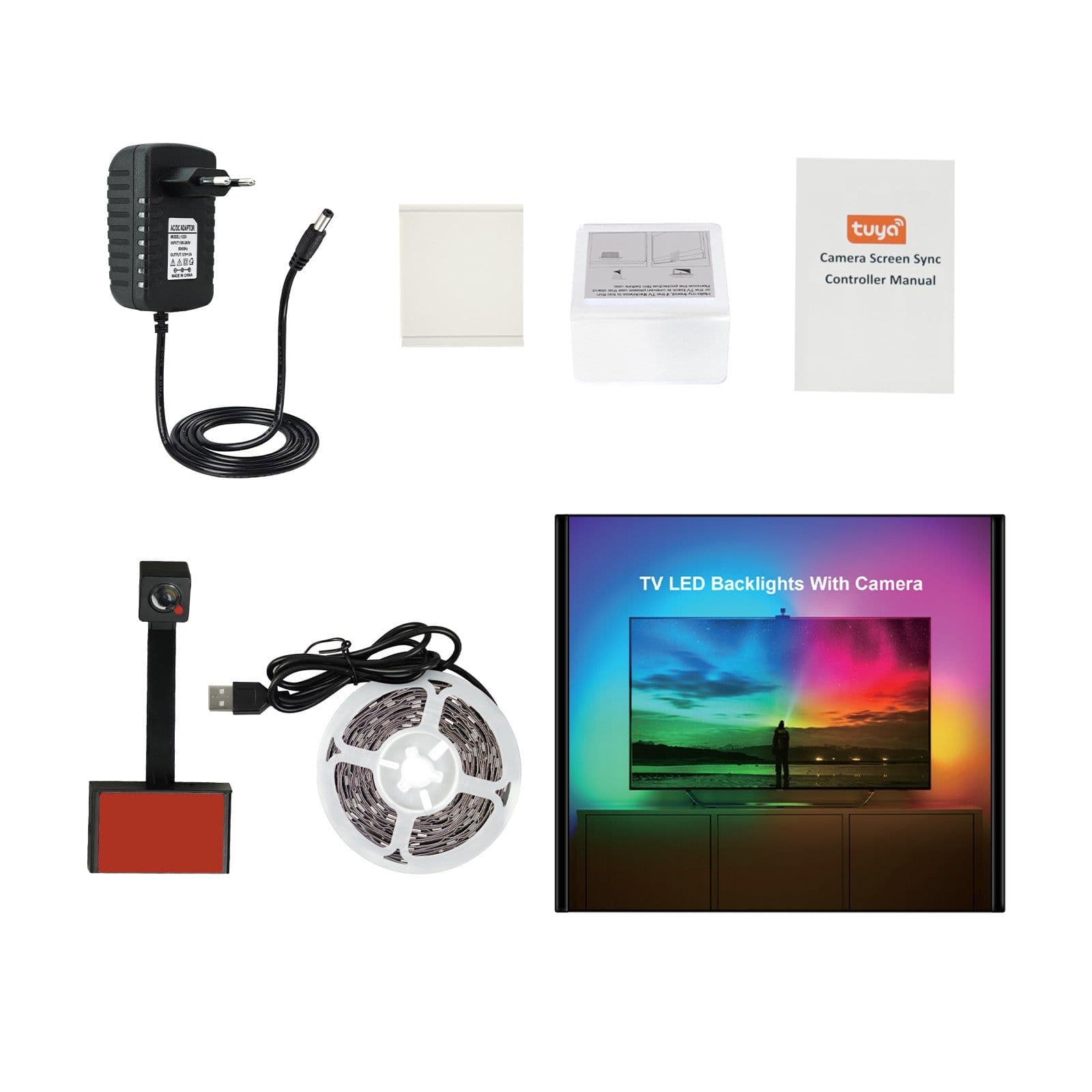 image-Good Day Tuya RGB LED TV Background Light Sync 18W Dimmable WiFi