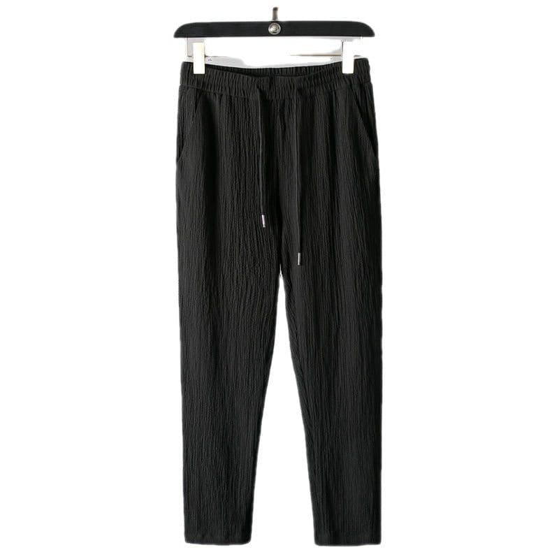 image-Men's Casual Suit Short-Sleeve - White/Black