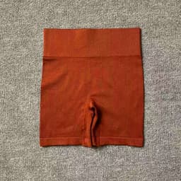 image-2021 Yoga Suit - Brown Four-Piece Set, Short Sleeve, Leggings, Size S