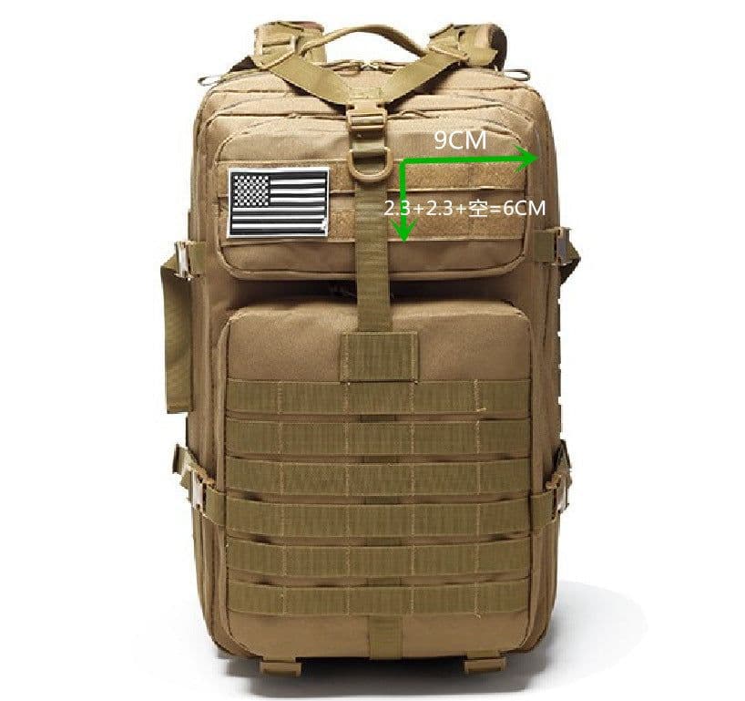 image-Okali 36-55L Tactical Backpack - MOLLE Expandable, Camping, Hiking, Oxford Cloth