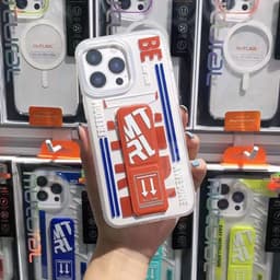 image-Mutural iPhone 15 Pro Case - Red TPU PC Wristband