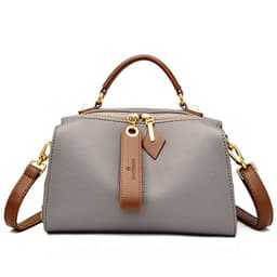 image-Boston Shoulder Bag - Black PU Casual