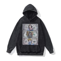 image-Cotton Fleece Hoodie - Kangaroo Pocket Loose Fit XXL