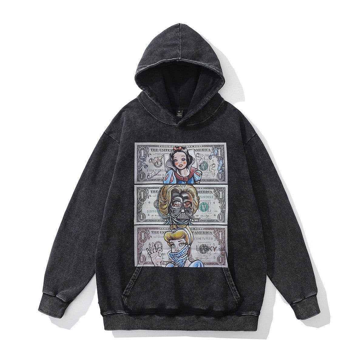image-Cotton Fleece Hoodie - Kangaroo Pocket Loose Fit XXL