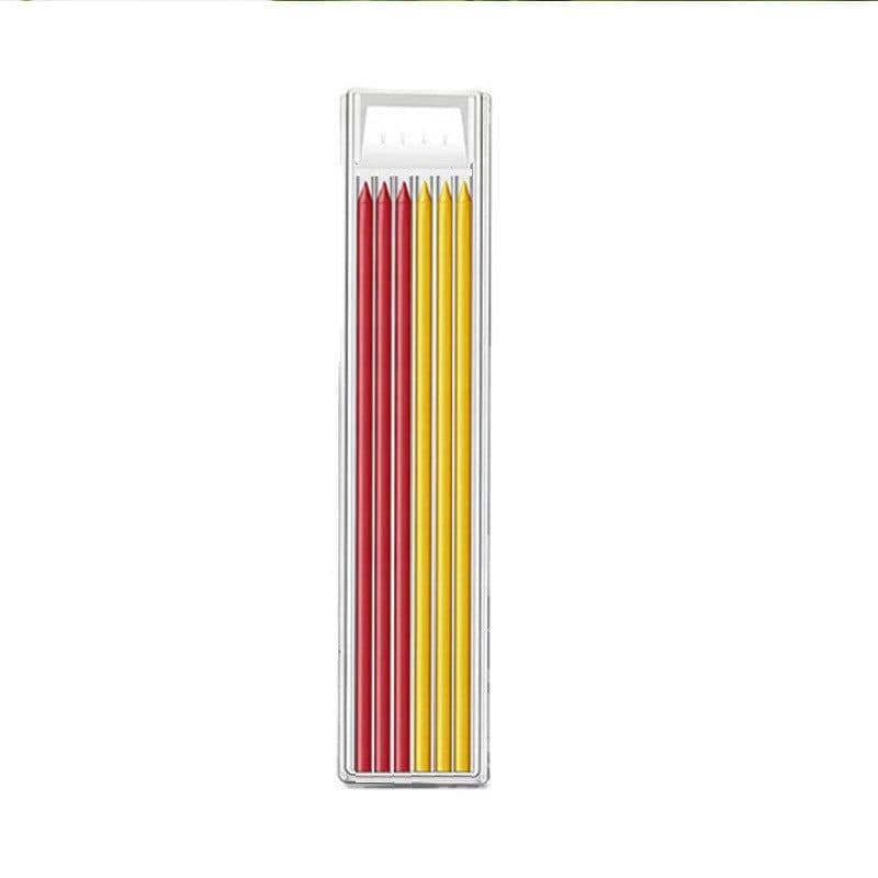 image-Professional 2.8MM Metal Woodworking Pencil - Quick-Drying 6-Color Refills