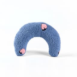 image-Kitten Next Door U-Shaped Pet Pillow for Cats and Puppies - Blue Cloth