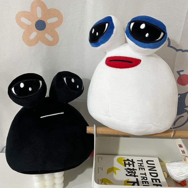 image-Alien Big-Eyed Snail Plush Toy Doll - Cross-border Pou