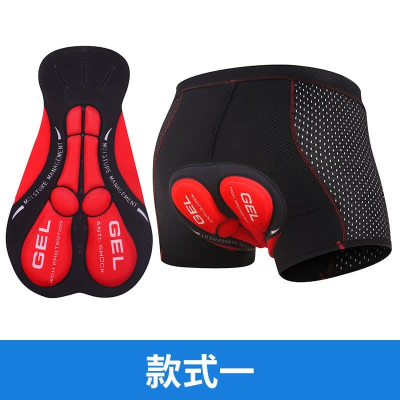 image-Soonertu Cycling Shorts Men - Blue Silicone Padded