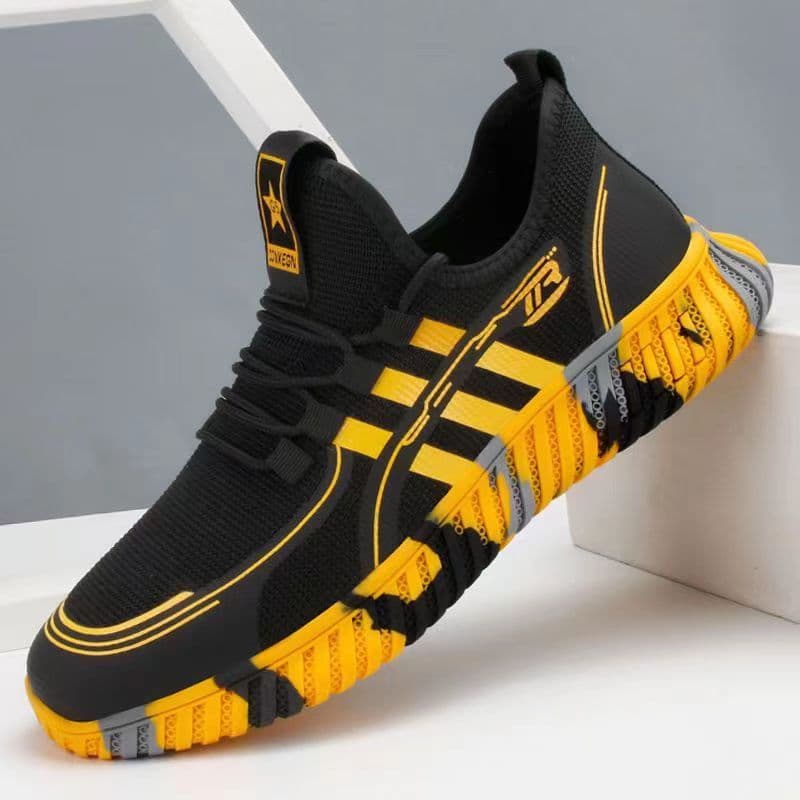 image-Men's Summer Breathable Running Sneakers G8 Green Low Cut