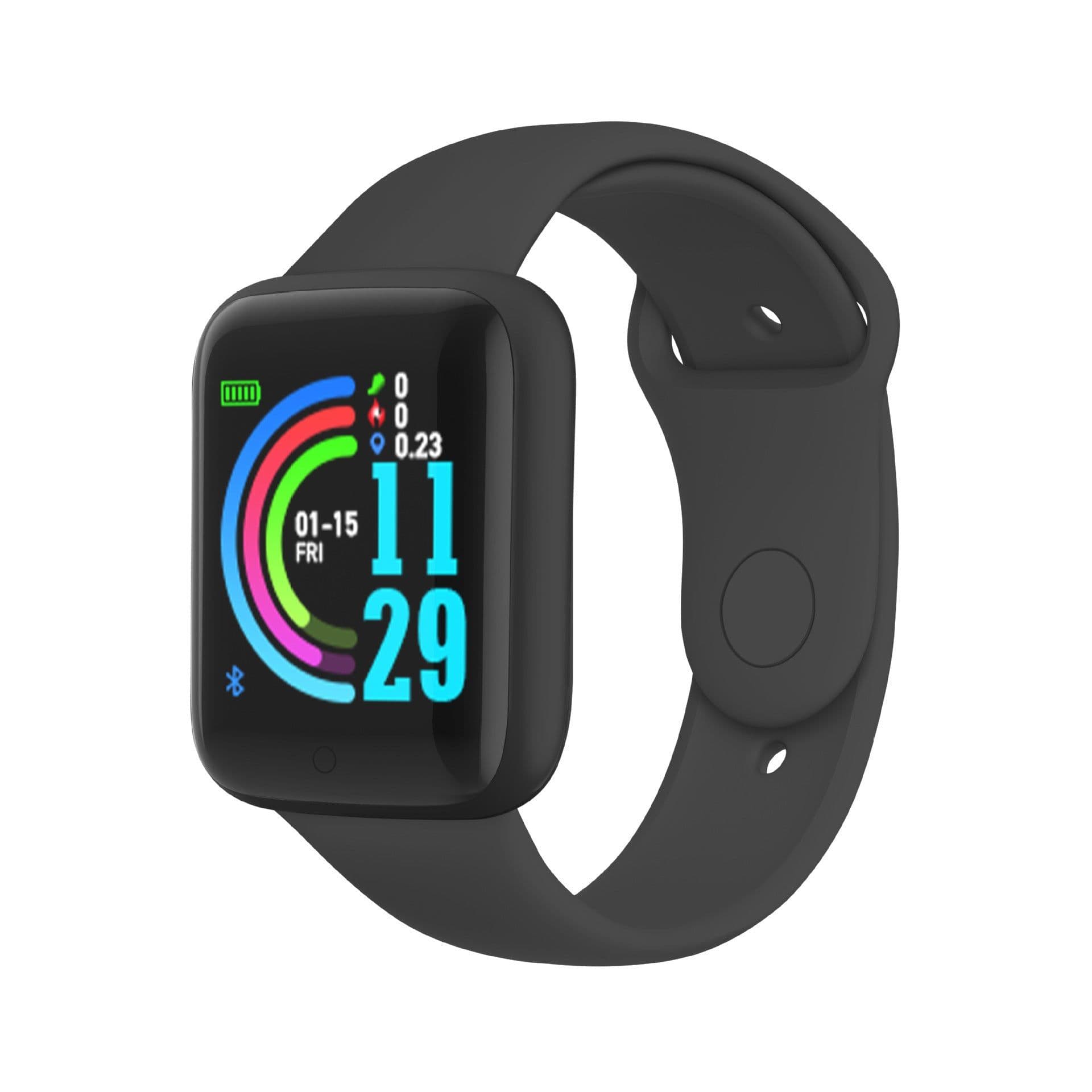 image-Y68 Yellow Sports Bracelet with Bluetooth, Step Tracker, Gift for Men & Women