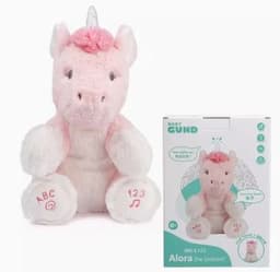 image-Gund Peekaboo Birthday Bear Singing Toy, Elephant 20cm Plush, Kids Gift