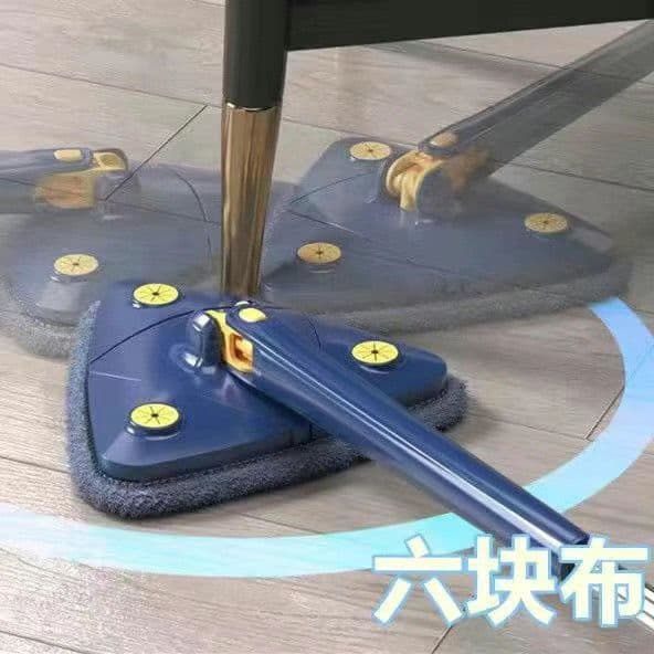 image-Spin Mop with 360° Rotating Head - Stainless Steel