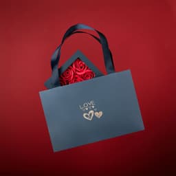 image-Spot Rose Gift Box - Open Window Design - Necklace Packaging