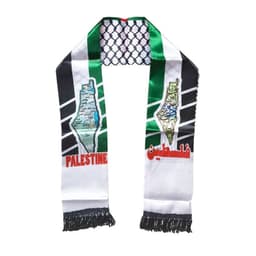 image-Palestinian Flag Satin Scarf 14*130 cm Ethnic Wedding Decoration