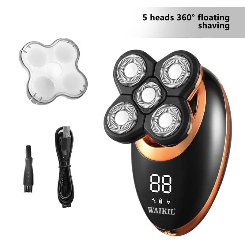 image-Five In One Waterproof Smart Razor For Men Seven Blade Electric Shaver
