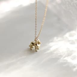 image-Charmed Bug Titanium Steel Lion Necklace Gold