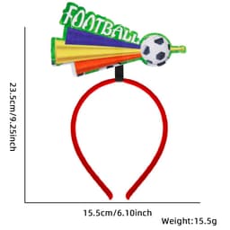 image-Football Headband Party Decoration - Non-woven Fans Cheer Props