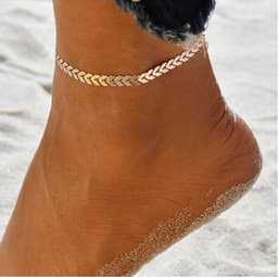 image-Lan Yi Hua Shi Rhinestone Anklet Jewelry - Alloy Multilayer Foot Ornaments