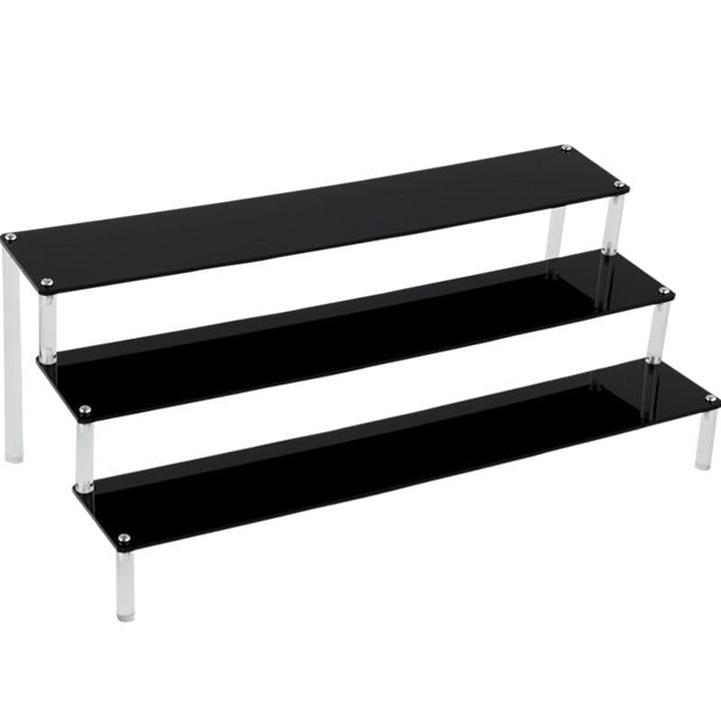 image-Acrylic Ladder Display Rack - Multi-Layer Transparent